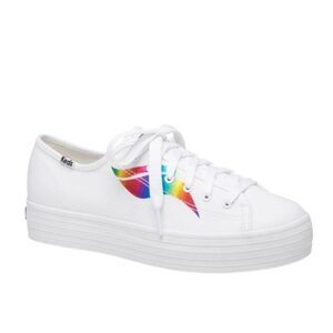 KEDS Triple Kick Platform Sneaker in White Size 7